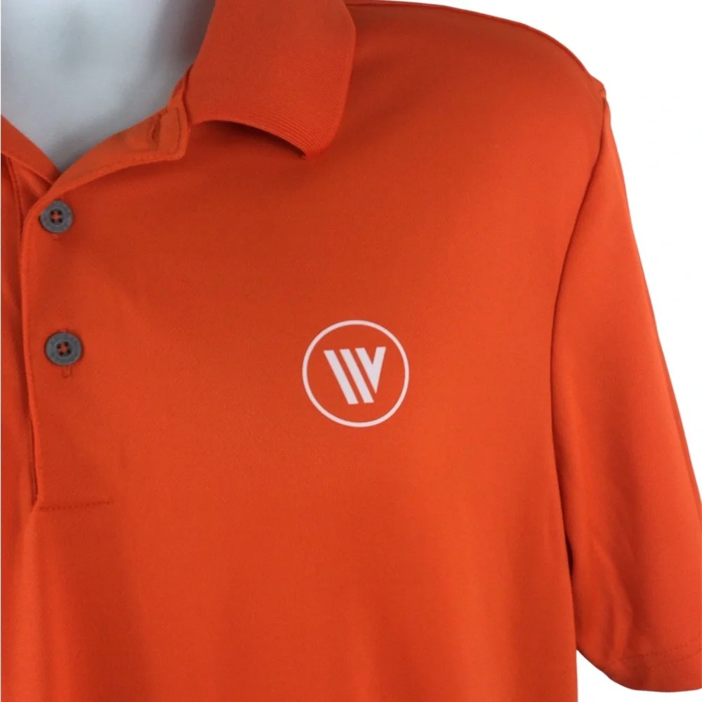 Adidas Vibrant Orange Polo Golf Shirt,‎ Medium, NWT